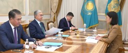 Глава государства принял министра экологии и природных ресурсов Зульфию Сулейменову