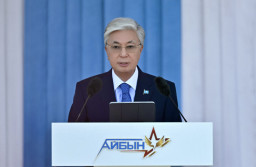 Глава государства выступил на ХІI международном военно-патриотическом сборе молодежи &laquo;Айбын&raquo;