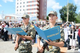 Ряды гвардейцев Кокшетау пополнились молодыми призывниками