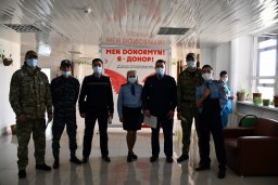 ​Полицейские пополнили банк крови в Кокшетау