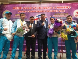 В Кокшетау встретили победителей чемпионата Азии по боксу