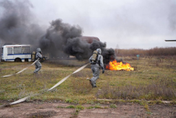 Учения по ликвидации крушения ракеты «Зымыран-2023» прошли в Акмолинской области