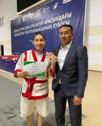 Акмолинская спортсменка стала третьей на Кубке Казахстана по қазақ күресі