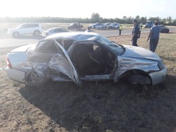 Водитель ВАЗа столкнулся со встречным автомобилем на трассе в Акмолинской области