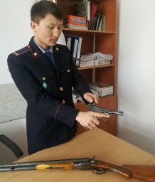 Пистолет «Люгер Р 08» калибра 9 мм сдал в полицию житель Кокшетау