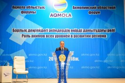 Форум акимов всех уровней впервые прошел в Акмолинской области