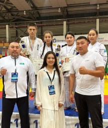 Акмолинские каратисты завоевали "бронзу" международного турнира в Болгарии