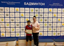 12-летний акмолинец выиграл бронзу на чемпионате Казахстана по бадминтону