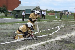 В Акмолинской области добровольные пожарные формирования и пожарные посты показали свое мастерство