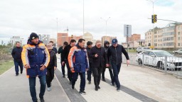В Кокшетау завершается строительство Набережной и велосипедной дорожки