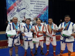 Акмолинские ветераны стали призерами Чемпионата Казахстана по Қазақ Күресі