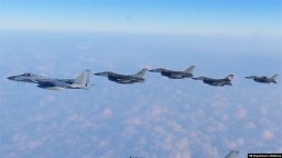США, Южная Корея и Япония провели совместные воздушные учения