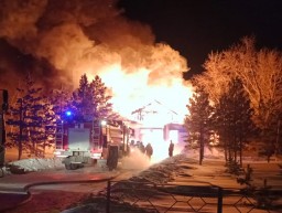 ​В селе на севере Казахстана сгорел акимат