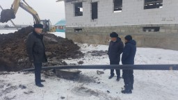 Аким Зерендинского района посетил новый жилой массив в с.Зеренда