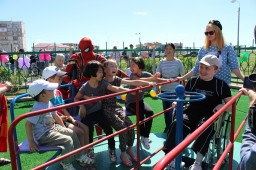 В г.Степногорск состоялось открытие спортивной площадки для особенных детей
